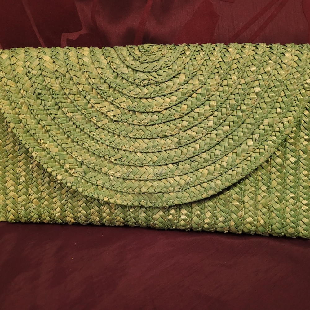 Vintage Straw Clutch